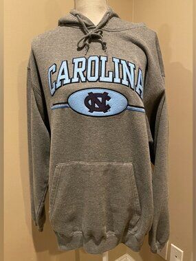 North Carolina Tar Heels Hoodie Pullover Varsity Athletics Cadre Size L Blue